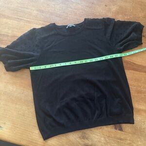 Adrianna Papell black Women's Crew Neck Sweater